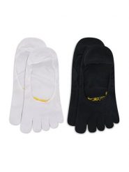 Vibram Fivefingers Stopki Ghost S15G12P Biały. Białe skarpety Vibram Fivefingers, bez wzorów, z materiału. Za 59.99 zł.