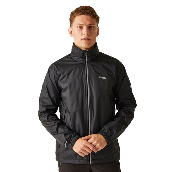 Kurtka Przeciwdeszczowa Męska Lyle IV. Czarne kurtki Regatta, na lato, m, bez wzorów, z materiału, z kapturem. Za 348.99 zł.