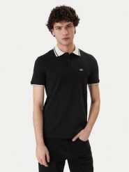 Armani Exchange Polo XM002350 AF10366 UC001 Czarny Regular Fit. Czarne koszulki polo Armani Exchange, m, bez wzorów, z bawełny, bez kołnierzyka, bez ramiączek. Za 369.99 zł.