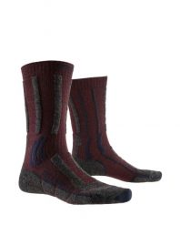 Skarpety trekkingowe X-SOCKS TREK X MERINO LT 4.0. Czerwone skarpety X-Socks, bez wzorów, z materiału. Za 95.00 zł.