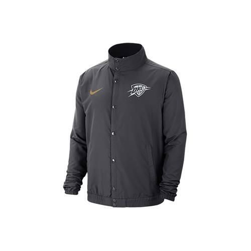 Kurtka uniwersalna męska Nike Nba Oklahoma City Thunder. Czarne kurtki Nike, m, bez wzorów, z syntetyku, bez kaptura, do biegania. Za 329.00 zł.