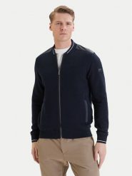 Bugatti Bluza 8750-15174E Granatowy Regular Fit. Niebieskie bluzy Bugatti, l, bez wzorów, z bawełny, bez kaptura. Za 679.99 zł.