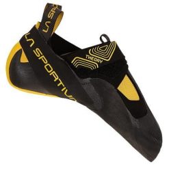 Buty wspinaczkowe La Sportiva Theory do wspinaczki halowej czarne. Czarne buty turystyczne La Sportiva, bez wzorów, z syntetyku, bez zapięcia, wspinaczkowe. Za 649.99 zł.