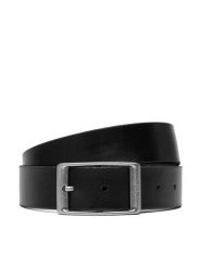 Calvin Klein Pasek Casual Round Buckle Tumbled 35Mm LV04D7123G Czarny. Czarne paski CALVIN KLEIN, bez wzorów, ze skóry, casualowe. Za 209.99 zł.