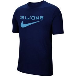 Koszulka sportowa męska Nike Ent Swsh Fed WC22. Niebieskie t-shirty sportowe Nike, bez wzorów, bez ramiączek, do piłki nożnej. Za 141.35 zł.