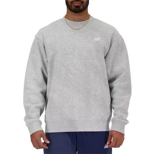 Bluza sportowa męska New Balance Essentials. Szare bluzy bez kaptura New Balance, l, bez wzorów, bez kaptura. Za 338.00 zł.