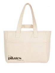 Torba Bawełniana - it is pilates o'clock. Brązowe torby na laptopa BESHAPED, z nadrukiem. Za 199.00 zł.