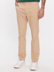 Tommy Jeans Chinosy Austin DM0DM18339 Beżowy Slim Fit. Brązowe eleganckie spodnie Tommy Jeans, m, z bawełny. Za 469.99 zł.