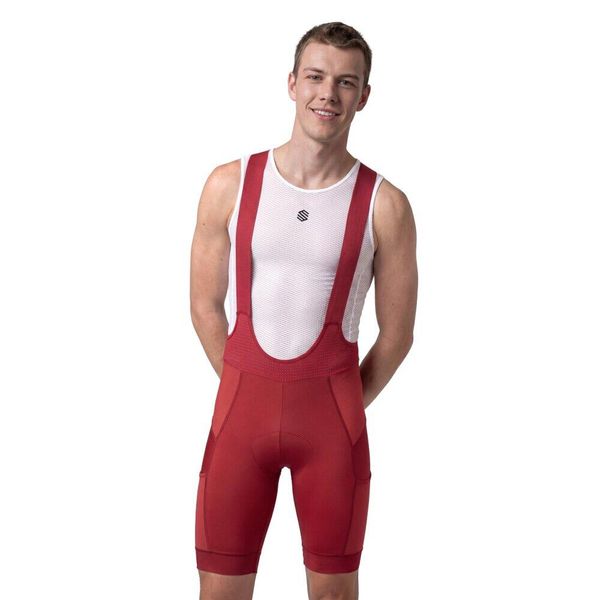Męskie spodenki rowerowe gravel Kolarstwo Siroko Rocket Red. Czerwone spodenki rowerowe SIROKO, l, bez wzorów, z materiału, rowerowe. Za 380.00 zł.