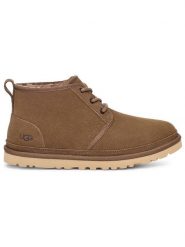 UGG Skórzane trzewiki "Neumel" w kolorze brązowym rozmiar: 45. Brązowe botki sznurowane UGG, bez wzorów, ze skóry, bez obcasa, bez zapięcia. Za 424.65 zł.
