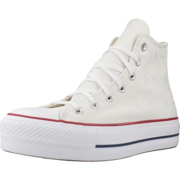 Buty CONVERSE TAYLOR ALL STAR LIFT Biały. Białe buty trekkingowe Converse, bez wzorów, bez zapięcia. Za 428.38 zł.