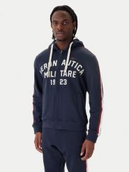 Aeronautica Militare Bluza 261FE2070UF00677 Granatowy Comfort Fit. Niebieskie bluzy Aeronautica Militare, m, bez wzorów, z bawełny, bez kaptura. Za 799.99 zł.