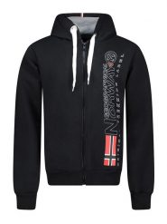 Geographical Norway Bluza "Fogora" w kolorze czarnym rozmiar: S. Czarne bluzy Geographical Norway, s, bez wzorów, bez kaptura. Za 123.82 zł.