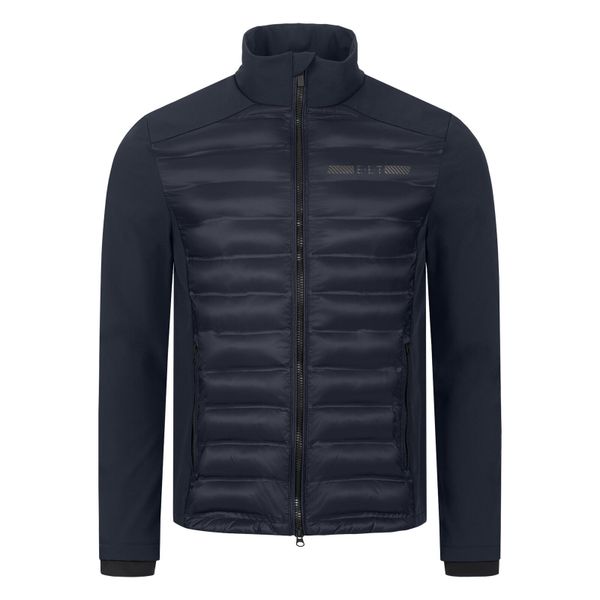 Kurtka jeździecka z mieszanki softshellowej ELT Missouri. Niebieskie kurtki ELT, s, bez wzorów, z elastanu, bez kaptura. Za 378.95 zł.