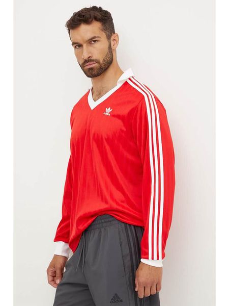 Adidas Koszulka polo w kolorze czerwonym rozmiar: L. Czerwone koszulki polo Adidas, l, bez wzorów, bez kołnierzyka, bez ramiączek. Za 156.60 zł.