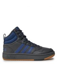 Adidas Sneakersy Hoops 3.0 Mid IF2635 Szary. Szare buty sportowe casual Adidas, bez wzorów, ze skóry, bez zapięcia. Za 379.99 zł.