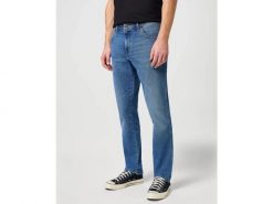 Męskie Spodnie Wrangler Texas Slim The Marverick 112330696, W31 L32. Niebieskie spodnie materiałowe Wrangler, na co dzień, l, bez wzorów, z bawełny, casualowe. Za 239.99 zł.