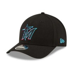 Czapka z daszkiem New Era 9forty Miami Marlins MLB Plyr Rep MC. Czarne czapki z daszkiem New Era, bez wzorów, z materiału. Za 222.00 zł.