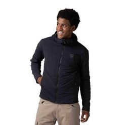 Kurtka narciarska Rossignol męska Opside Hoodie JKT czarna. Czarne kurtki Rossignol, m, bez wzorów, narciarskie. Za 859.99 zł.