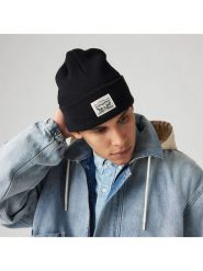 Levi's Czapka beanie w kolorze czarnym rozmiar: onesize. Czarne czapki zimowe Levi's®, bez wzorów, z bawełny. Za 84.40 zł.