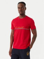 Beverly Hills Polo Club T-Shirt P-SS26M-TS1519 Czerwony Regular Fit. Czerwone koszulki polo Beverly Hills Polo Club, m, bez wzorów, z bawełny, bez kołnierzyka, bez ramiączek. Za 149.99 zł.