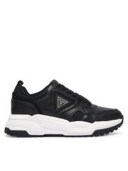 Guess Sneakersy FMFHEL ELL12 Czarny. Czarne buty sportowe casual Guess, z aplikacjami, ze skóry, bez zapięcia. Za 544.99 zł.