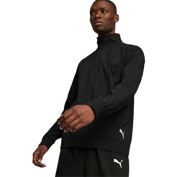 Kurtka męskie Puma Zip up Tracksuit Jacket Fit Woven. Czarne kurtki Puma, m, bez wzorów, z poliesteru, bez kaptura. Za 290.00 zł.