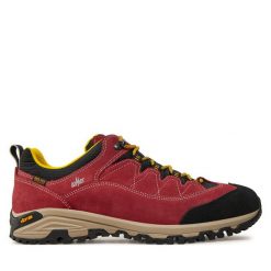 Trekkingi Lomer. Czerwone buty trekkingowe LOMER, bez wzorów, bez zapięcia. Za 459.99 zł.
