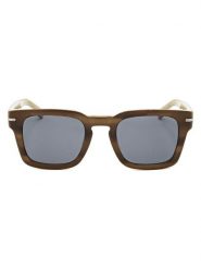 Hugo Boss Męskie okulary przeciwsłoneczne w kolorze jasnobrązowo-niebieskim rozmiar: 50. Brązowe okulary przeciwsłoneczne HUGO BOSS. Za 347.99 zł.