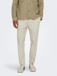 Only & Sons Spodnie materiałowe 22024966 Szary Tapered Fit. Szare spodnie materiałowe Only & Sons, m, bez wzorów, z bawełny. Za 119.99 zł.