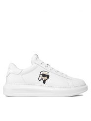 KARL LAGERFELD Sneakersy KL52530N Biały. Białe buty sportowe casual KARL LAGERFELD, bez wzorów, ze skóry, bez zapięcia. Za 639.99 zł.