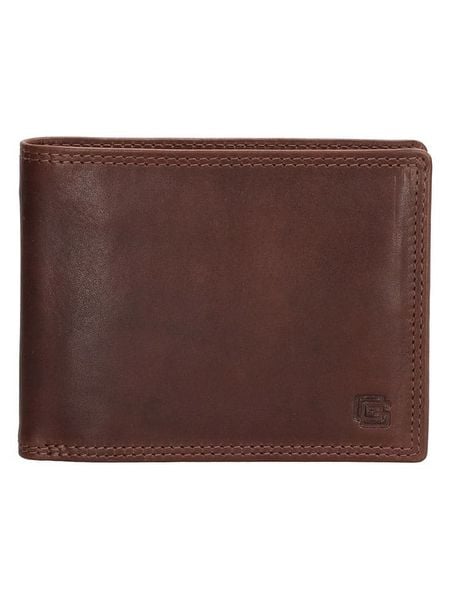 Beagles Skórzany portfel w kolorze brązowym - 12 x 10 x 2 cm rozmiar: onesize. Brązowe portfele Beagles, bez wzorów, z materiału. Za 153.71 zł.
