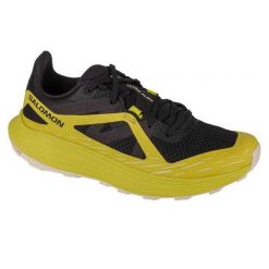 Męskie Buty Treningowe Ultra Flow. Żółte buty turystyczne Salomon, bez wzorów, z materiału, bez zapięcia, trekkingowe. Za 614.99 zł.