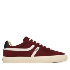 Tenisówki BOSS. Czerwone trampki Boss, m, bez wzorów, bez zapięcia. Za 629.99 zł.