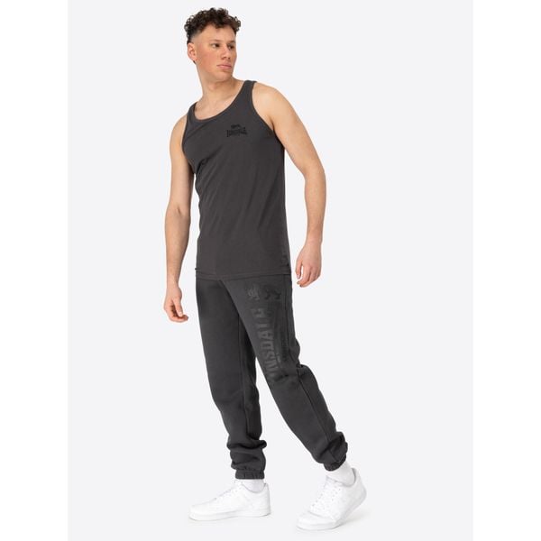 Tank top Lonsdale Dolton. Brązowe bezrękawniki Lonsdale, bez wzorów, z bawełny, bez kołnierzyka, bez ramiączek. Za 106.20 zł.