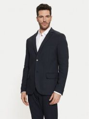 Tom Tailor Marynarka 1044113 Granatowy Slim Fit. Niebieskie garnitury Tom Tailor, do pracy, m, bez wzorów, z syntetyku, biznesowe. Za 259.99 zł.