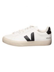 Veja Skórzane sneakersy "Campo" w kolorze biało-czarnym rozmiar: 42. Białe buty sportowe casual Veja, bez wzorów, bez zapięcia. Za 585.45 zł.