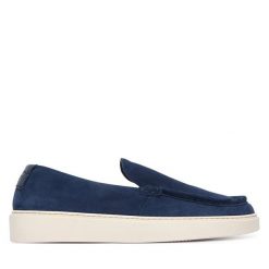 Półbuty Bogner. Niebieskie eleganckie półbuty Bogner, bez wzorów, bez obcasa, bez zapięcia. Za 1,349.00 zł.