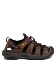 Keen Sandały Targhee III Sandal 1022427 Brązowy. Brązowe sandały Keen, z nubiku, bez zapięcia. Za 319.99 zł.