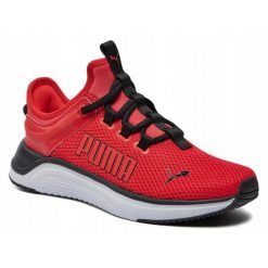 Buty do biegania na co dzień męskie PUMA SOFTRIDE ASTRO SLIP-ON wsuwane. Czerwone buty do biegania Puma, bez wzorów, z materiału, bez zapięcia, do biegania. Za 279.00 zł.