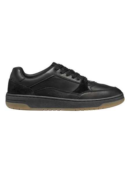 Geox Skórzane sneakersy "Sedral Court" w kolorze czarnym rozmiar: 43. Czarne buty sportowe casual Geox, bez wzorów, bez zapięcia. Za 219.60 zł.