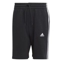Spodenki męskie adidas Essentials Fleece 3-Stripes. Czarne krótkie spodenki sportowe Adidas, m, bez wzorów, sportowe. Za 134.99 zł.