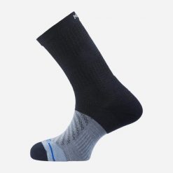 Skarpety trekkingowe MILLET Ubic Crew Socks M merino. Niebieskie skarpety Millet, bez wzorów, z dzianiny. Za 79.00 zł.