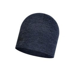 Czapka wełniana Buff Midweight Merino Wool Hat. Czarne czapki zimowe Buff, bez wzorów, z wełny. Za 149.90 zł.