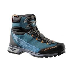 Buty do wspinaczki górskiej La Sportiva Trango Trk GTX. Niebieskie buty turystyczne La Sportiva, bez wzorów, z gore-texu, bez zapięcia, trekkingowe, gore-tex. Za 928.50 zł.