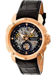 Heritor Zegarek automatyczny "Conrad" w kolorze różowozłoto-czarnym rozmiar: onesize. Czarne, analogowe zegarki Heritor, ze stali. Za 587.99 zł.