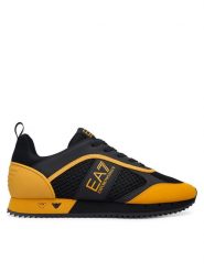 EA7 Emporio Armani Sneakersy 7X000334 AF18610 MZ917 Czarny. Czarne buty sportowe casual EA7 Emporio Armani, bez wzorów, ze skóry, bez zapięcia. Za 884.99 zł.