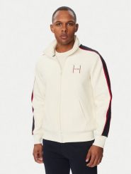 Tommy Hilfiger Bluza Pique H Badge MW0MW44957 Kremowy Regular Fit. Białe bluzy Tommy Hilfiger, m, bez wzorów, z bawełny, bez kaptura. Za 699.99 zł.
