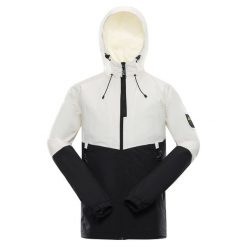Kurtka męska Nax Zalew, wodoodporna PTX z DWR, 2XL. Czarne kurtki NOVAX, m, bez wzorów, z materiału, z kapturem. Za 146.77 zł.