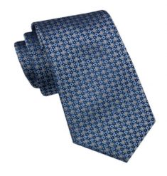 Elegancki Męski Krawat - Alties - Niebieski w Groszki. Niebieskie krawaty i muchy Alties, bez wzorów, z tkaniny. Za 49.00 zł.